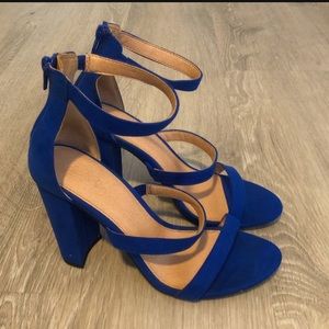 strap block heels